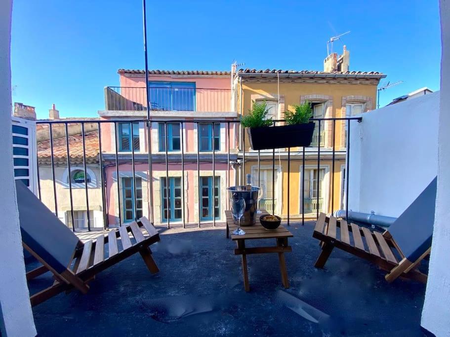 Centr'Halles #3 Terrasse Vue Cathedrale, Clim! Carcassone Kültér fotó